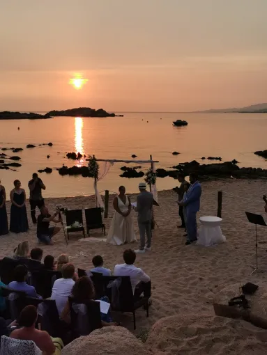 Restaurant pour célébrer un mariage à Bonifacio, Bonifacio, Le Goéland Beach